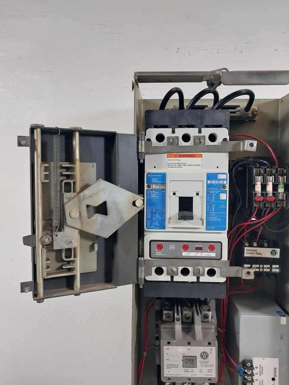 Westinghouse Type W Size 4 Starter 400A Breaker 30" MCC Bucket 400 Amp *No Door* (BJ0639-1)