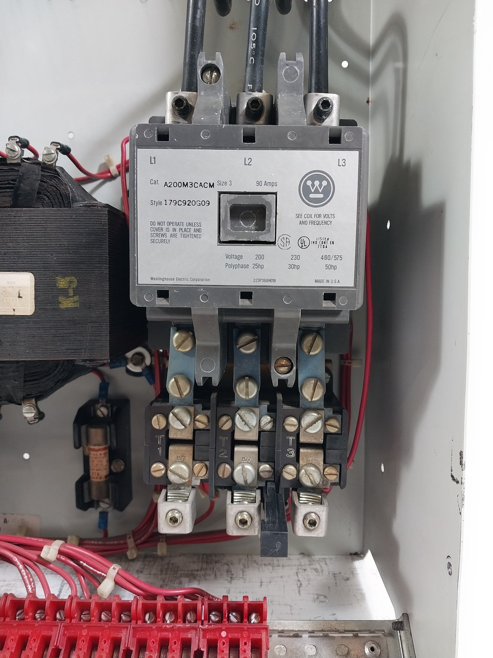 Westinghouse Type W Size 3 Starter 100 Amp Fusible 30" MCC Bucket 100A (BJ0544-1)