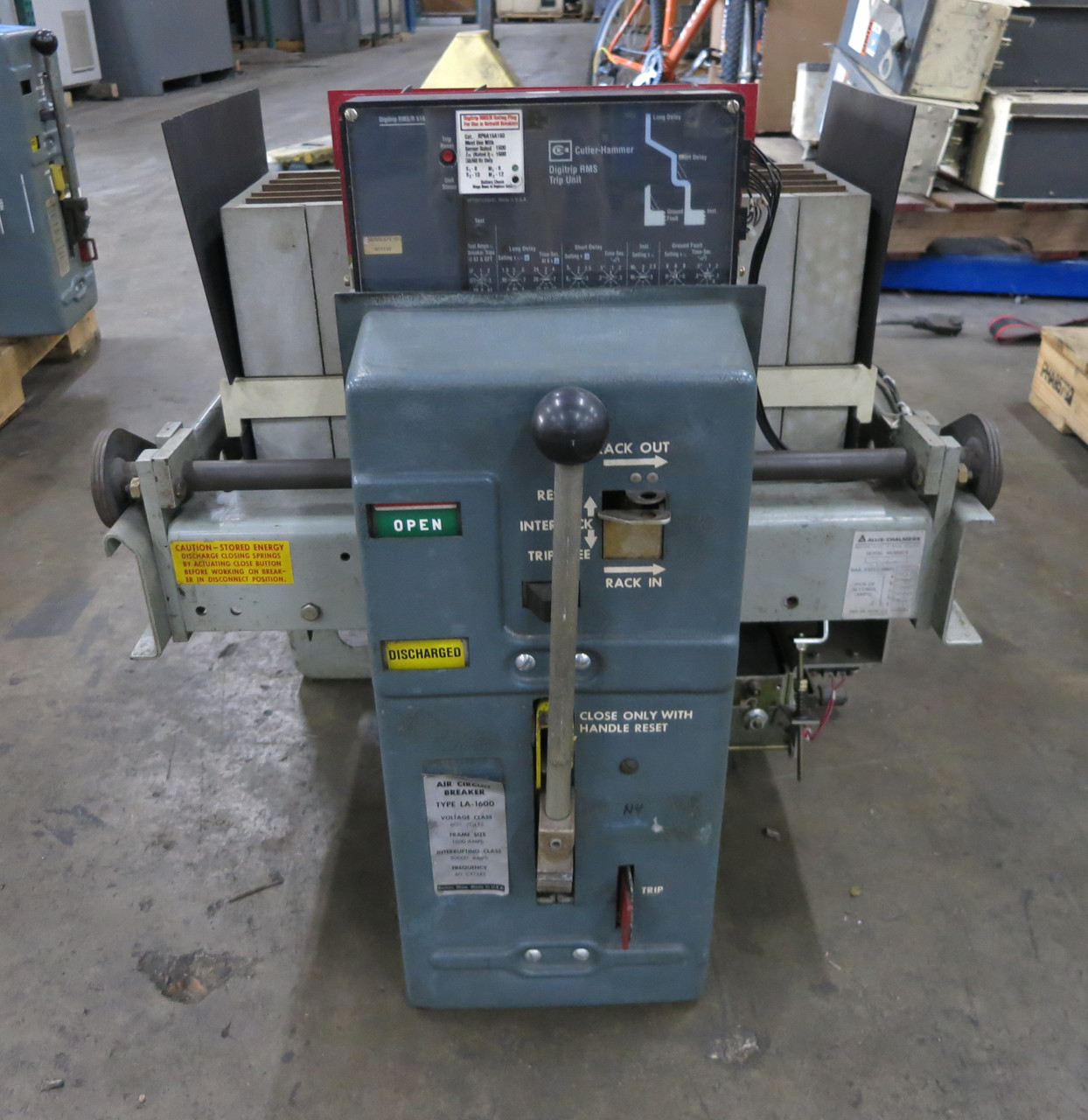 Allis-Chalmers LA-1600 1600A Air Breaker LSIG SRH56LSIG Trip Unit LA 1600 Amp (DW5839-2)