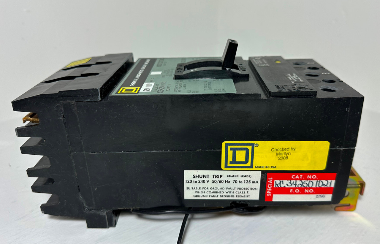 NEW Square D I-Line KC342501021 250A Circuit Breaker w Shunt 480 VAC 250 Amp NIB (EM4935-1)