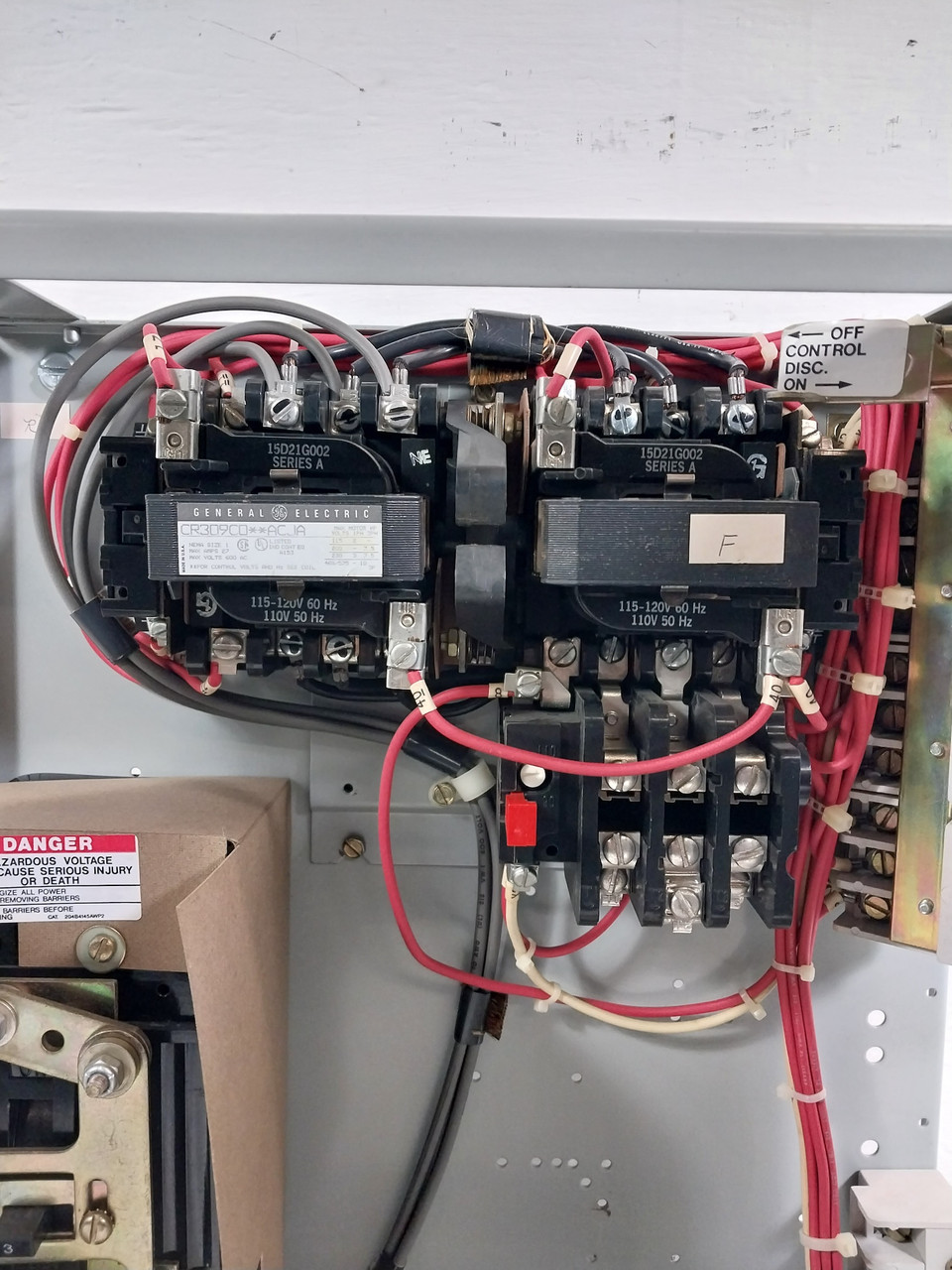 GE 8000 Size 1 Reversing Starter 3 Amp Breaker 18" MCC Bucket 3A CR309C0 (BJ0649-1)