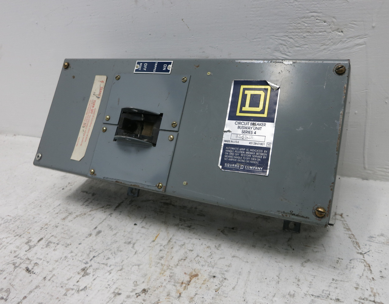 Square D PI-50-FA 50A 480V Busway Switch Bus Plug Unit 3PH 3W PI50FA 50 Amp (DW5855-1)