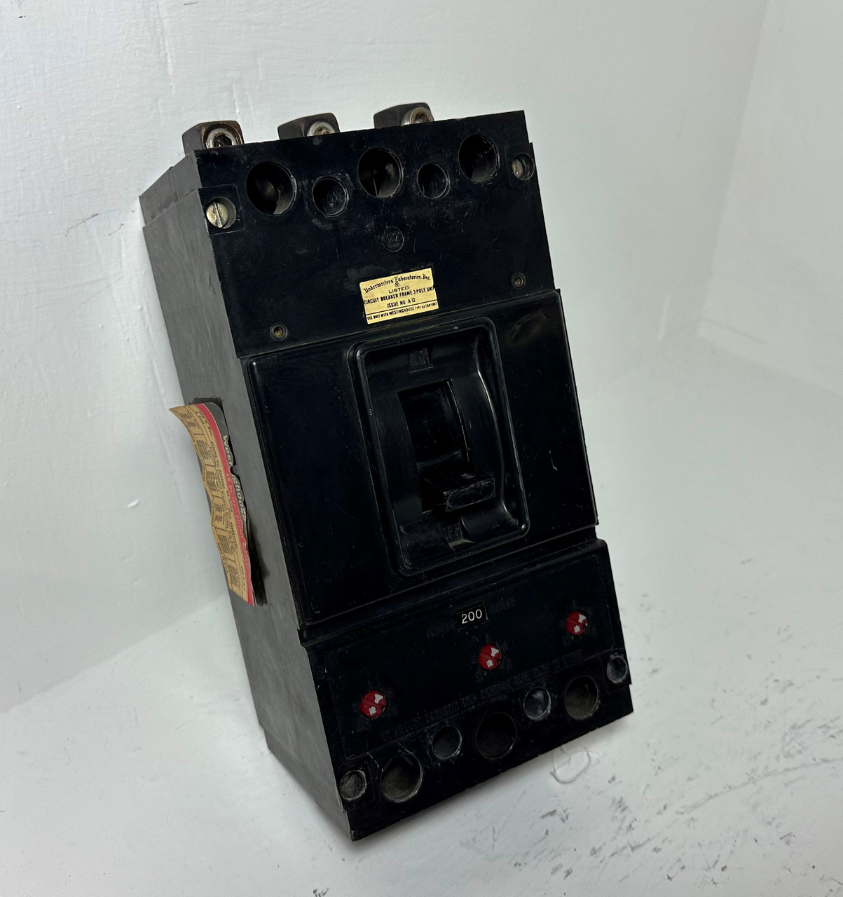 CH Westinghouse KA3225F 225A Circuit Breaker w 200 Amp Trip 600V KA Frame KA3200 (EM4958-1)