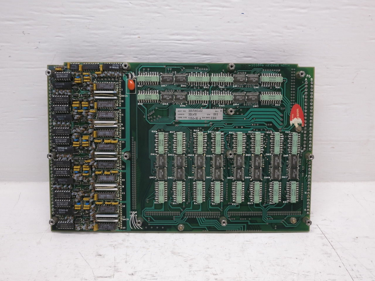 Image of Allen Bradley 3257083-02 Rev H Control Circuit Board PLC 960025-02A PCB 32Kx10