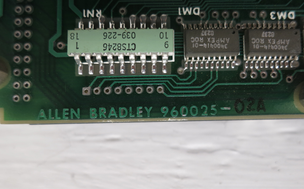 Allen Bradley 3257083-02 Rev H Control Circuit Board PLC 960025-02A PCB 32Kx10 (DW5899-1)