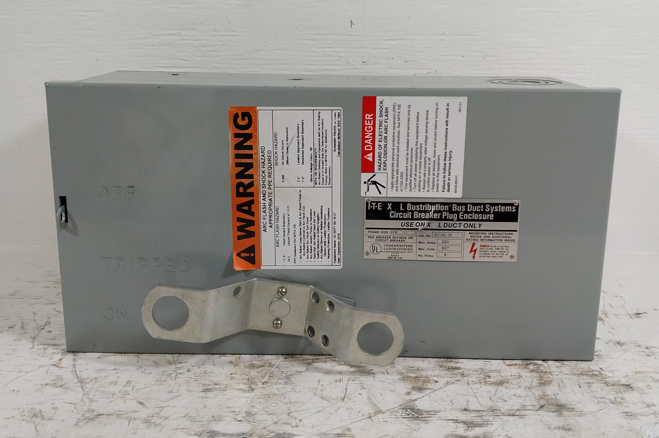 ITE XLFJ4225 200A 600V XL Breaker Bus Plug Busway Switch 3P4W 200 Amp XJ-L XLVB (BJ0557-2)