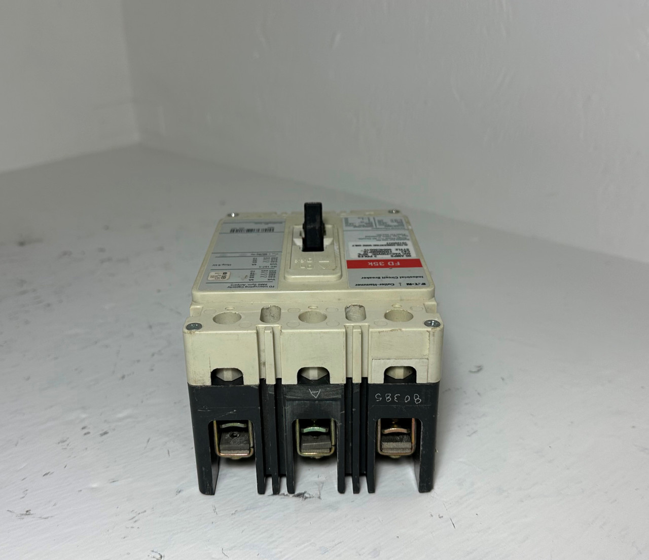 Eaton FD3080BP10 80A Circuit Breaker Glossy Red 3 Pole 480/600V FD3080 80 Amp (EM4977-1)