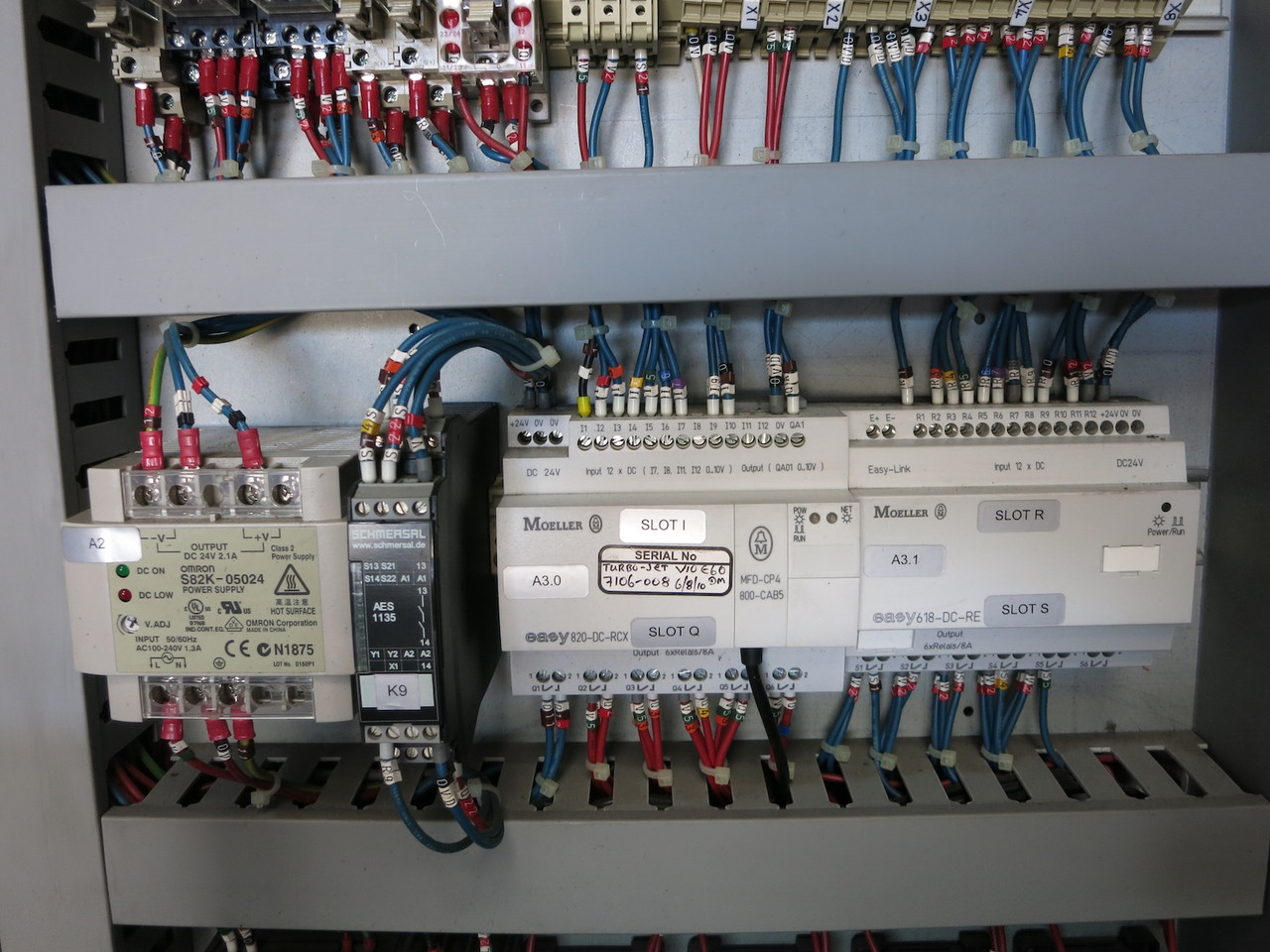 Baldwin TJUV155 S116 Process Control Drive Cabinet CIMR-V7AZ45P5 UV PLC 100-D110 (DW5921-1)