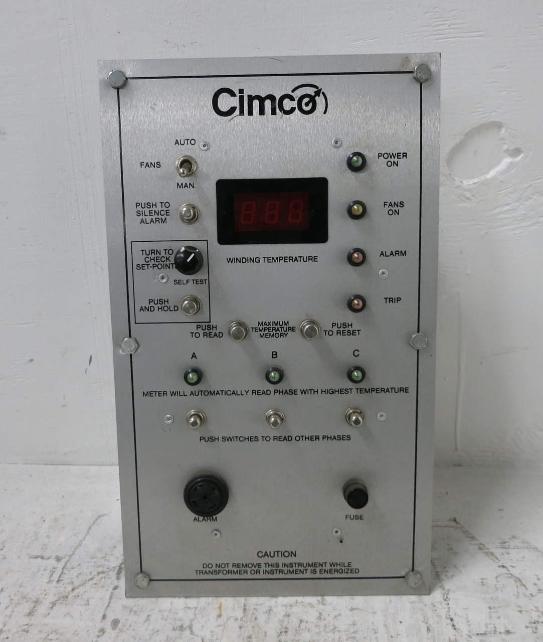 Cimco 50XL-D Transformer Winding Temperature Indicator Control Panel 50XLD (DW5938-5)