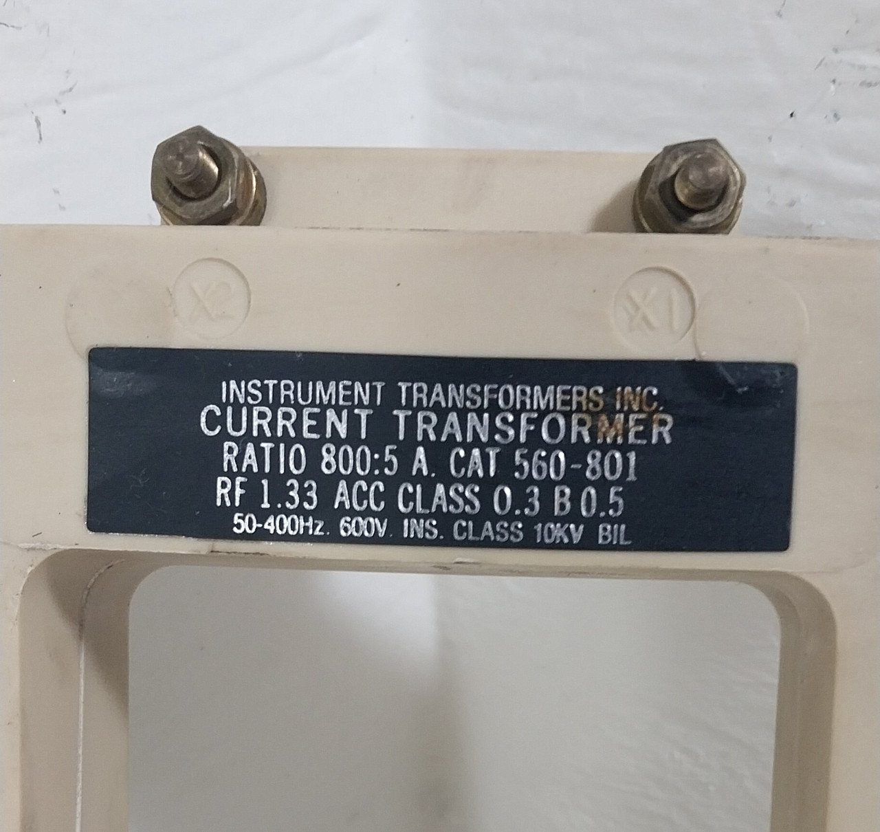 Instrument Transformers 560-801 Current Transformer Ratio 800:5A CT (BJ0731-4)
