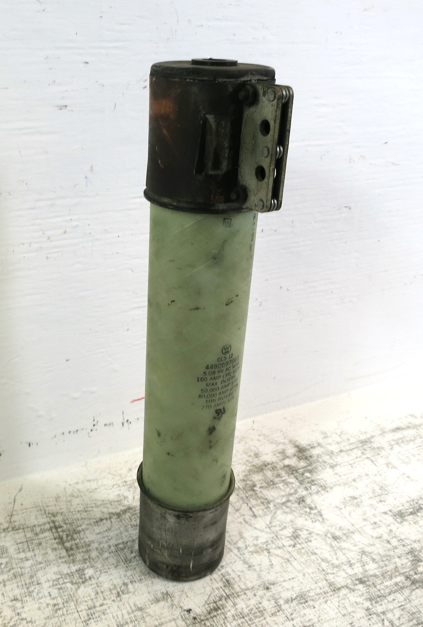 Westinghouse 449D597G03 3R Amp 5.08 kV CLS-12 Current Limiting Power Fuse 100A (DW5973-5)