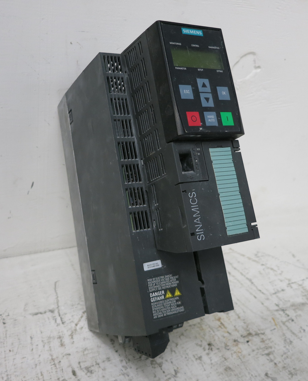 Image of Siemens 6SL3210-1PE21-4AL0 Sinamics Power Module Drive 7.5HP PM240 Control CU230