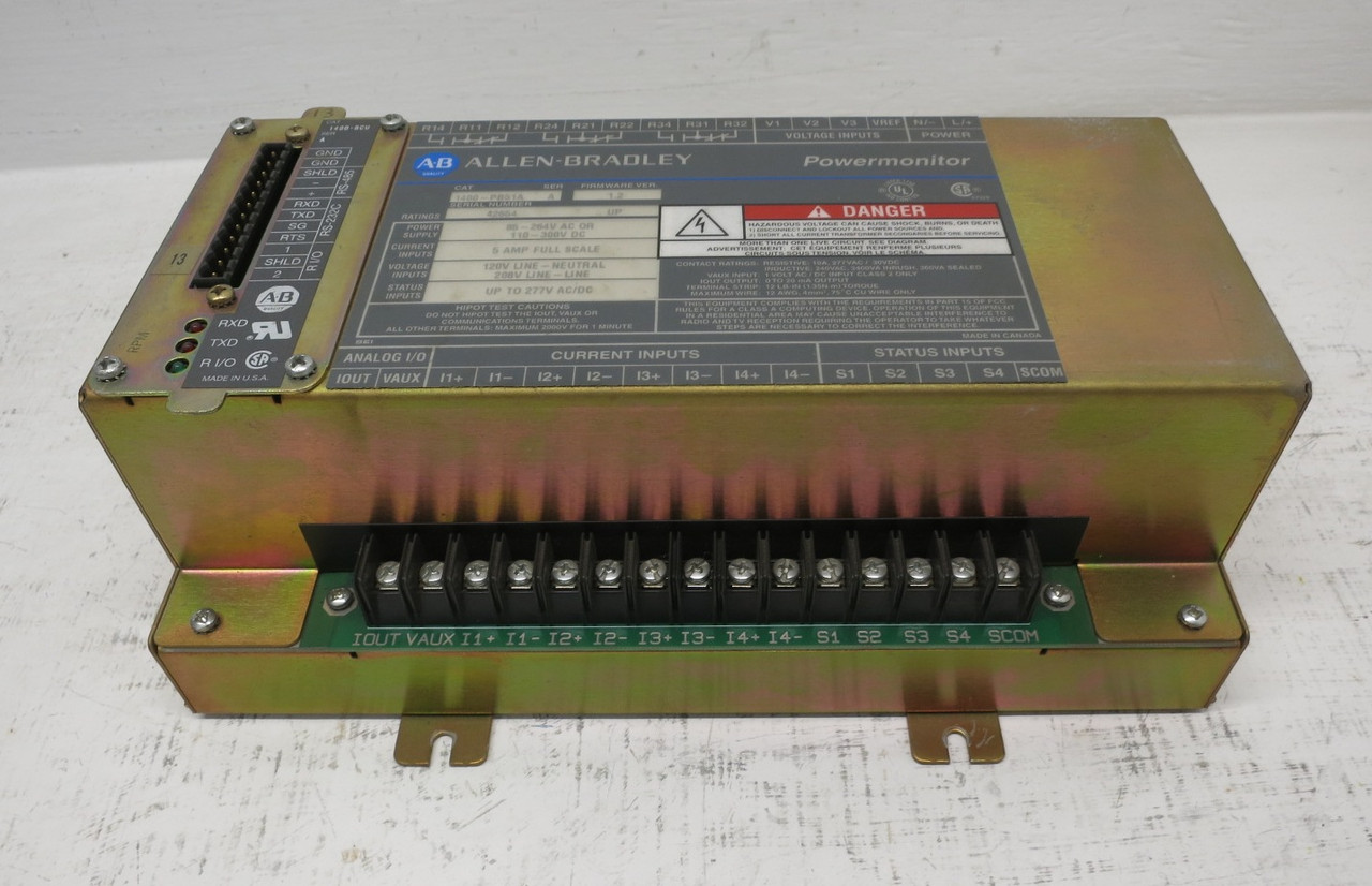 Allen Bradley 1400-PB51A Powermonitor Block Module 1.2 Power Monitor 120/208V (EBI0214-30)