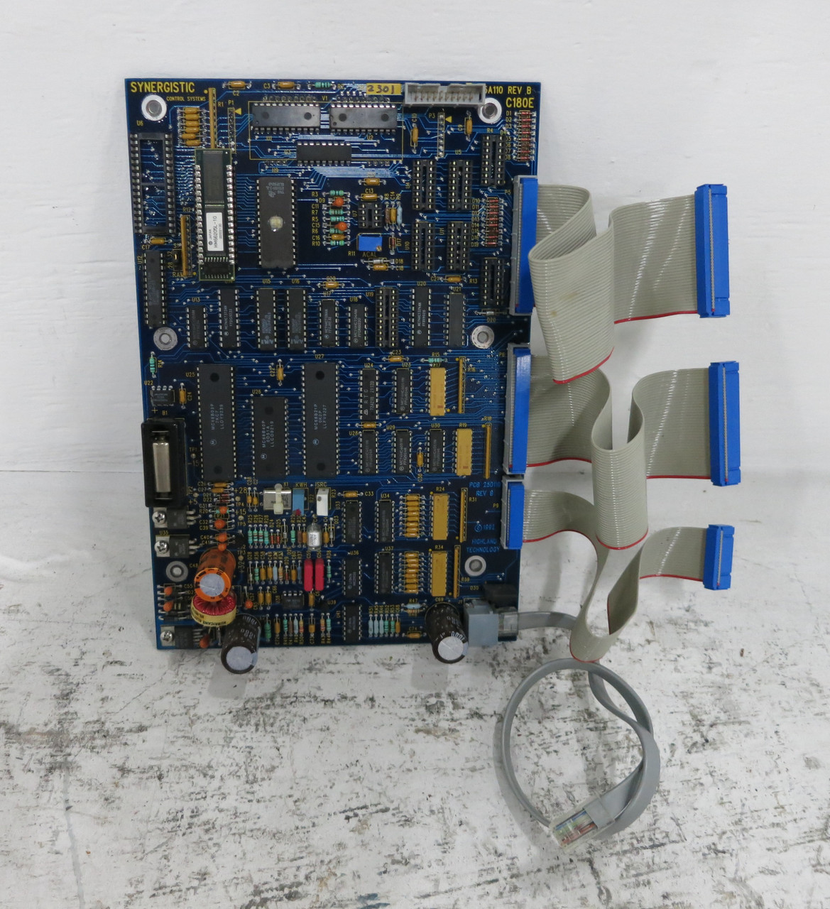 Synergistic 25A110 Rev B Control Systems Display Board 25D110 PCB Highland (DW6013-1)