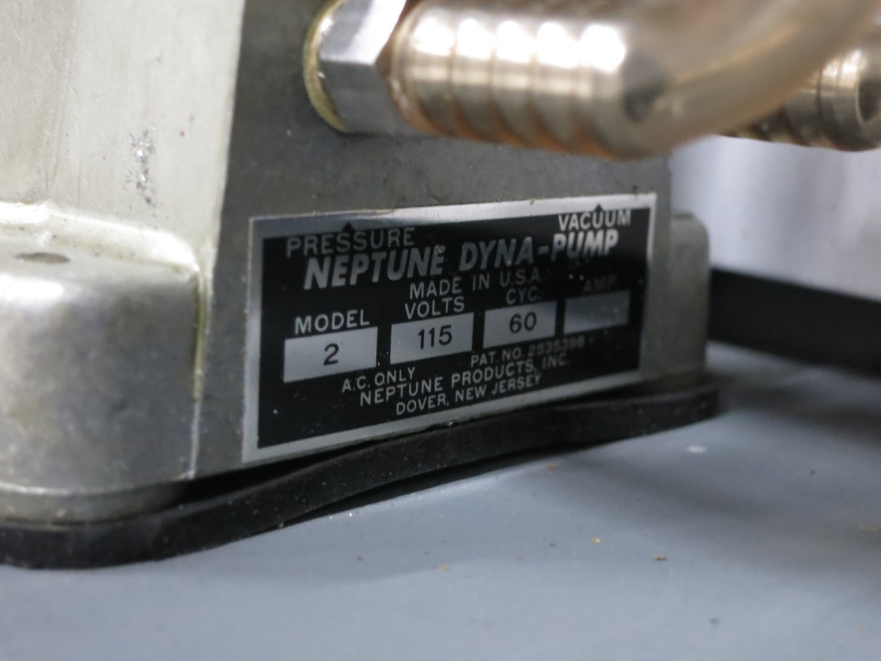 Neptune Dyna-Pump Model 2 Pressure Vacuum 115V 1/30 HP 10 PSI Enclosed Type 12 (DW6020-6)