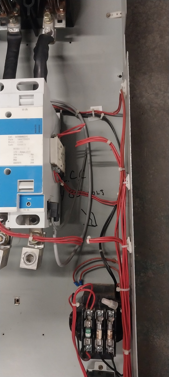 Westinghouse Type W Size 5 Starter 400A Non-Automatic Interrupter 72" MCC Bucket (BJ0742-1)