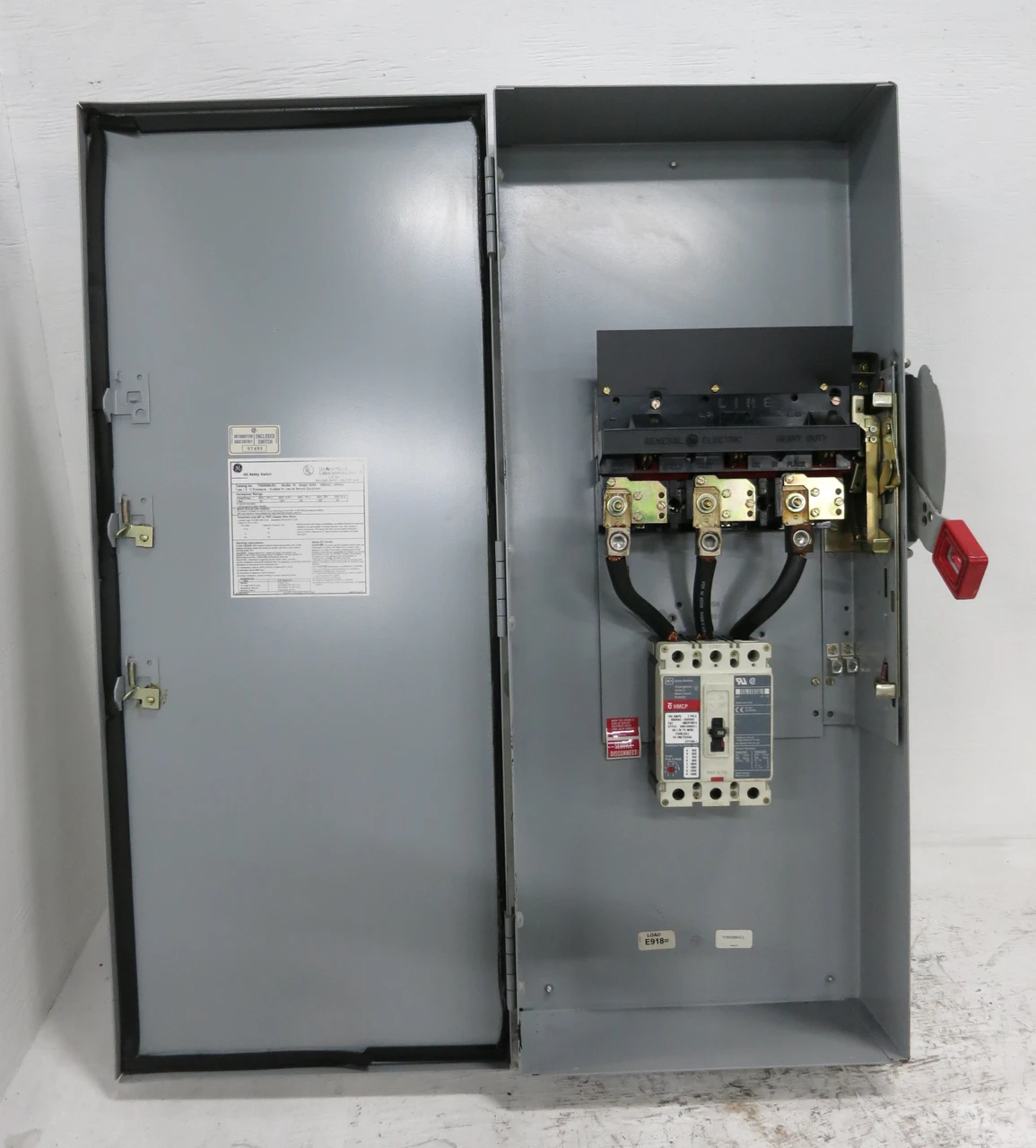 Image of NEW GE THN3364JCL 150A HMCP Circuit Breaker Safety Switch Disconnect 600V 200