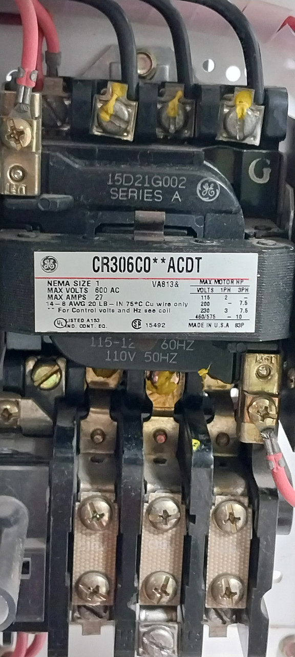 GE e9000 Size 1 Starter 3A Breaker 12" Evolution 9000 MCC Bucket 3 Amp (No Door) (BJ0752-1)