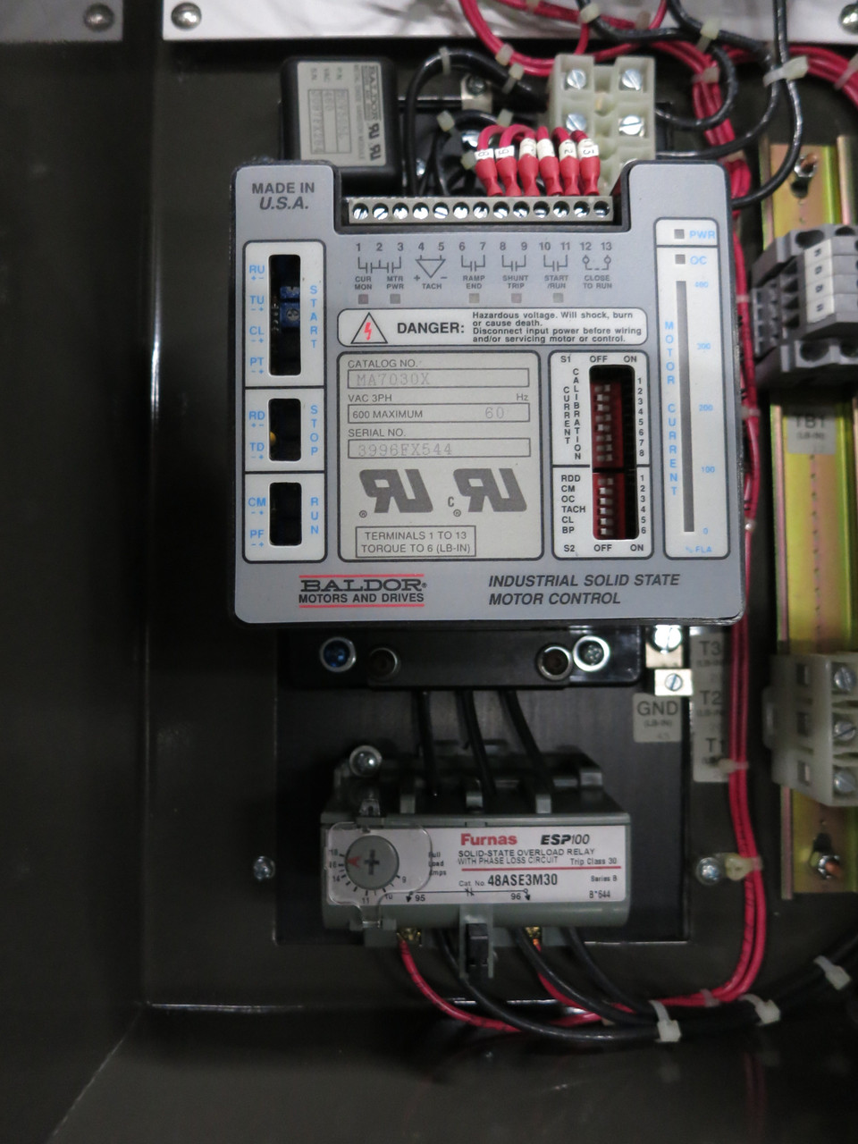NEW Baldor MA7030AF1 Solid State Motor Starter Control 40A Breaker MA7030X 3R (DW6053-1)