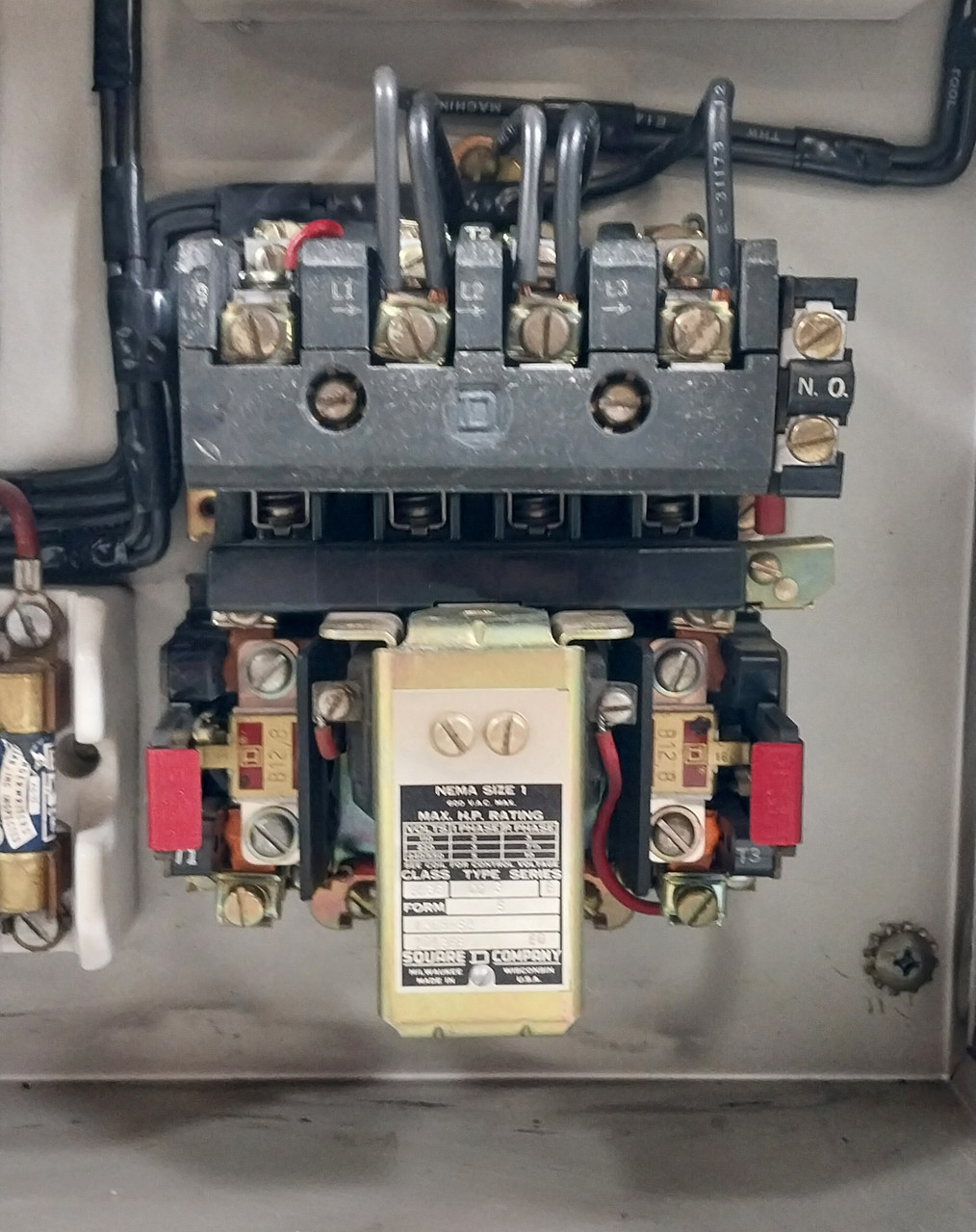 Square D Model 3 30A Breaker Size 1 Starter 15" MCC Bucket 30 Amp 999330 No Door (BJ0753-1)