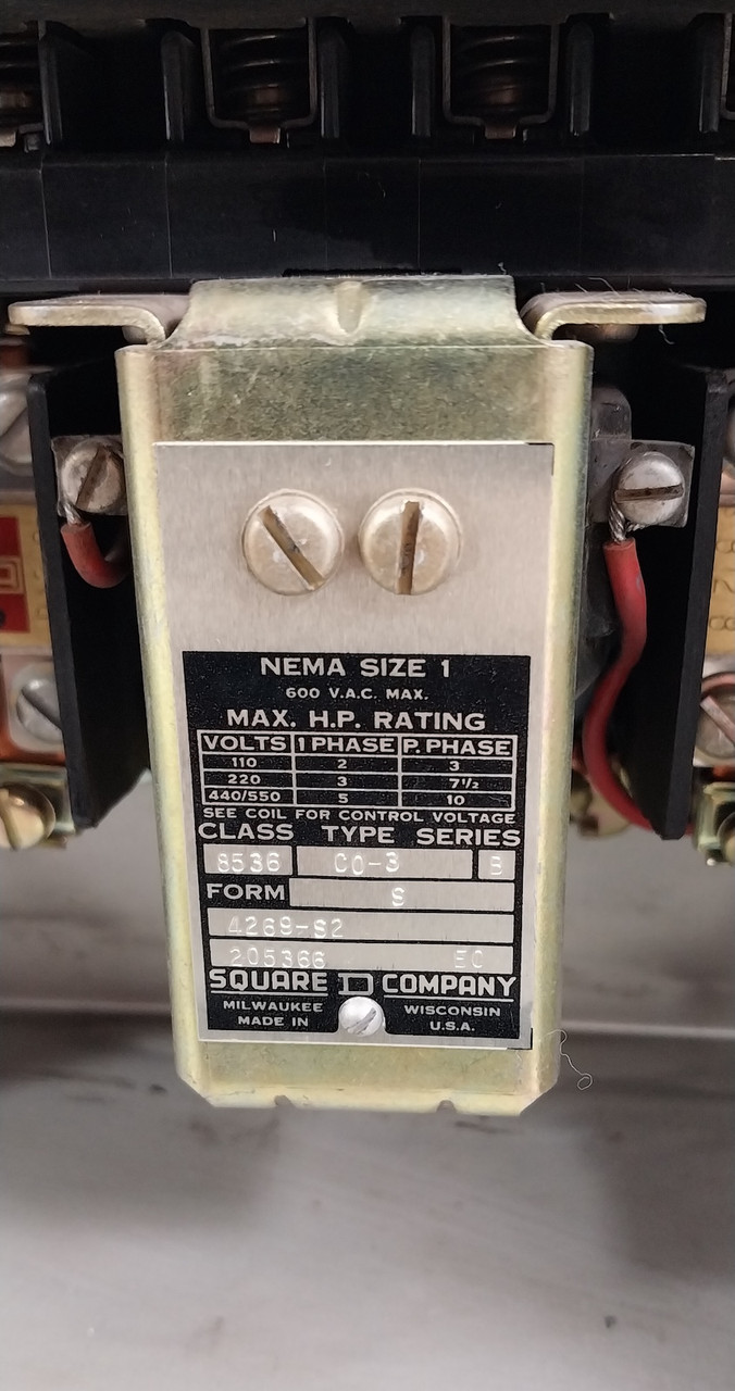 Square D Model 3 30A Breaker Size 1 Starter 15" MCC Bucket 30 Amp 999330 No Door (BJ0753-1)