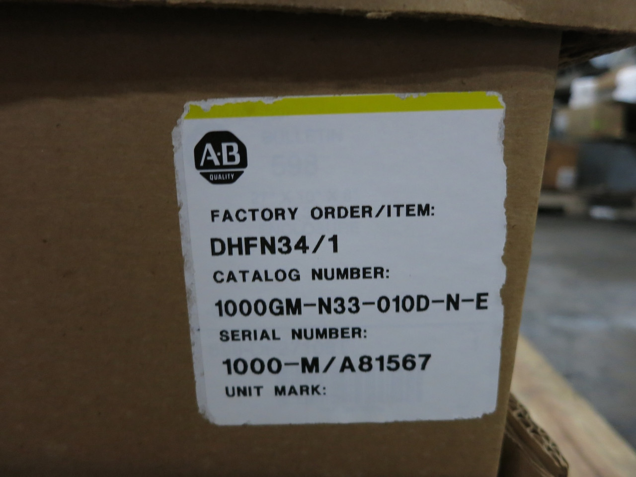 NEW Allen Bradley Size 1 Starter 30A Fusible Combo Box 1000GM E3 30 Amp 3R NIB (DW6077-7)