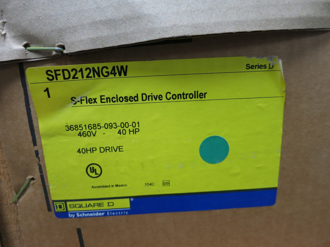 NEW Square D ATV212 S-Flex VS Drive Controller 40 HP Enclosed SFD212NG4W VFD 460 (DW6091-1)