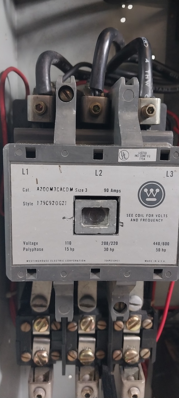 Westinghouse Type W Size 3 Starter 100 Amp Fusible 30" MCC Bucket 100A A200 (BJ0774-1)