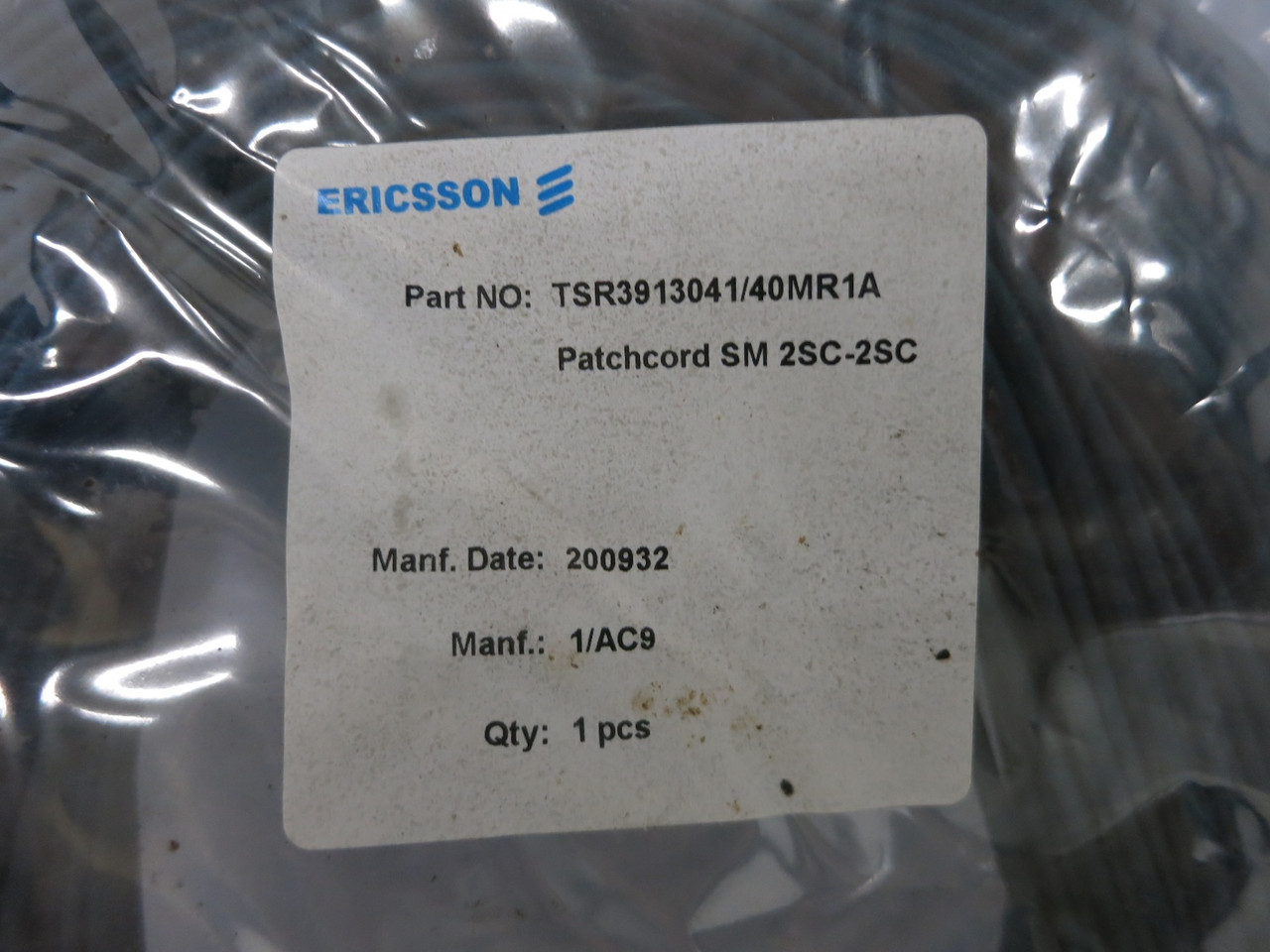 NEW Ericsson TSR3913041/40MR1A Patch Cord SM 2SC-2SC 40m Fiber Optic Cable (DW6134-24)