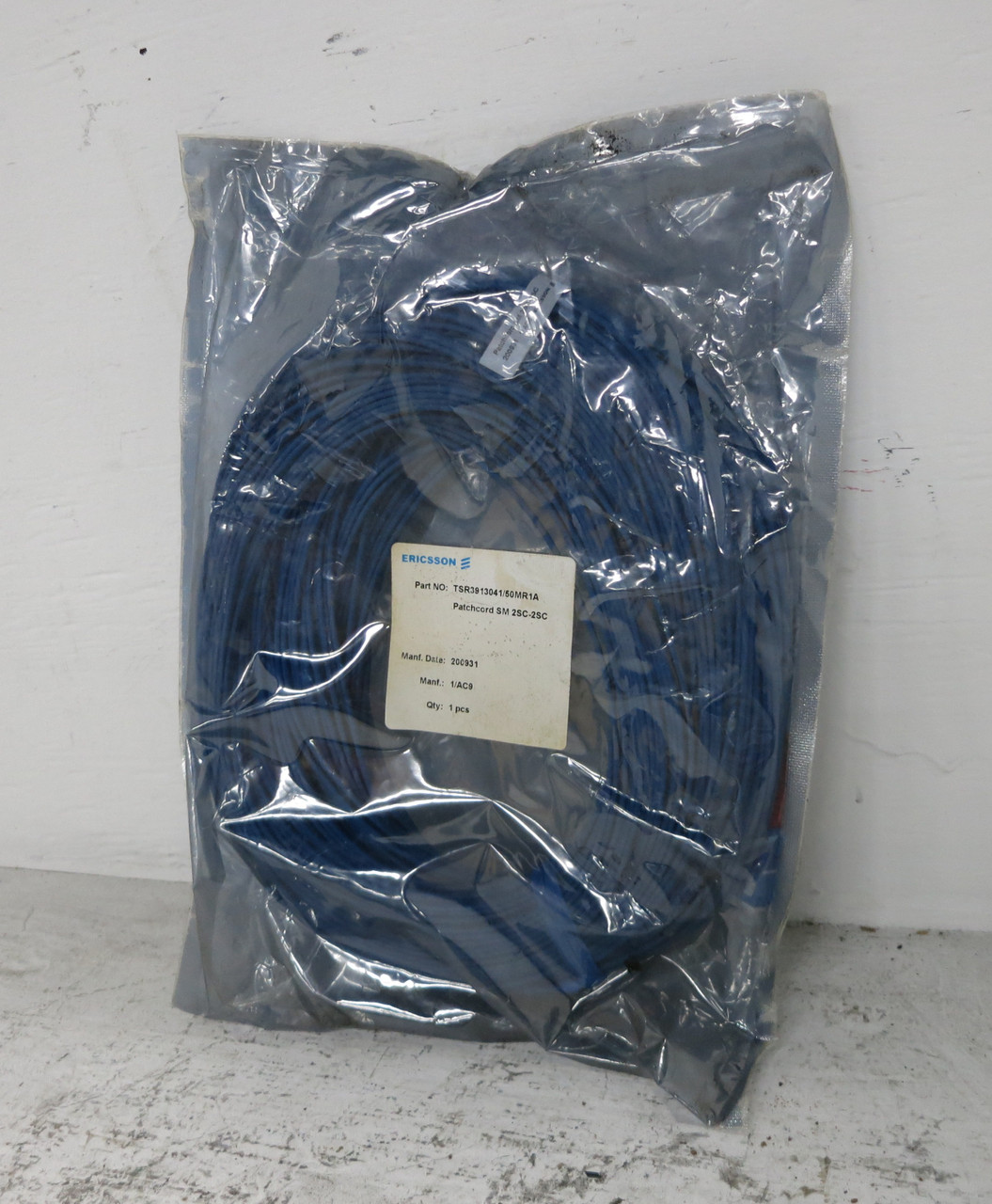 Image of NEW Ericsson TSR3913041/50MR1A Patch Cord SM 2SC-2SC 50m Fiber Optic Cable