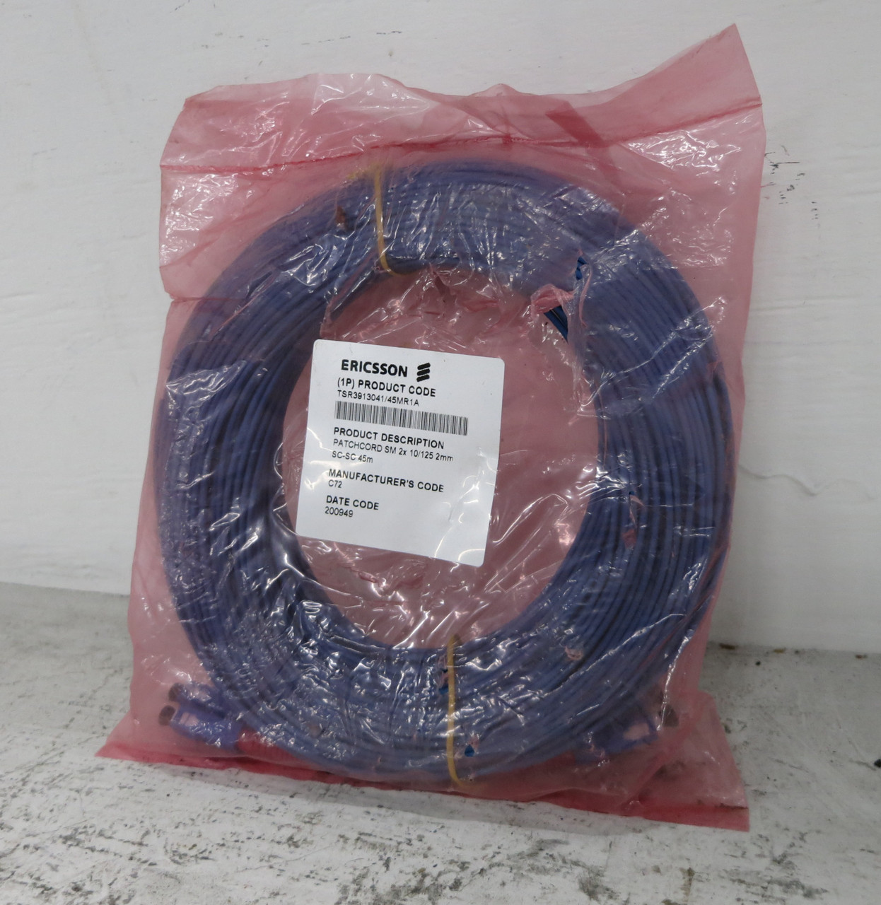 Image of NEW Ericsson TSR3913041/45MR1A Patch Cord SM SC-SC 45m Fiber Optic Cable