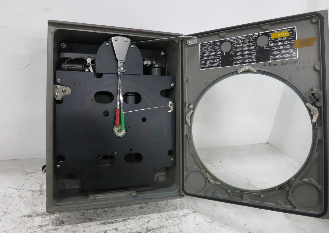 Honeywell 702X36-C54-II-III-74 Digital Circular Chart Recorder 120V Brown (DW6127-1)