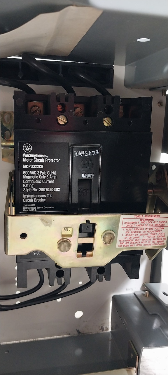 Allen Bradley 2100 Centerline 12" Size 1 Starter 3 Amp MCP Breaker MCC Bucket (BJ0780-1)