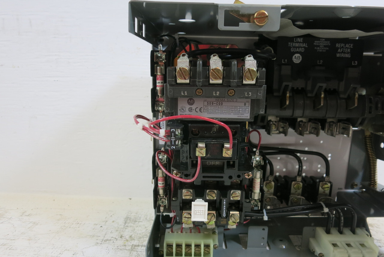 Allen Bradley 2100 Centerline Size 2 Starter 60A Fusible 12" MCC Bucket 60 Amp (BJ0790-3)