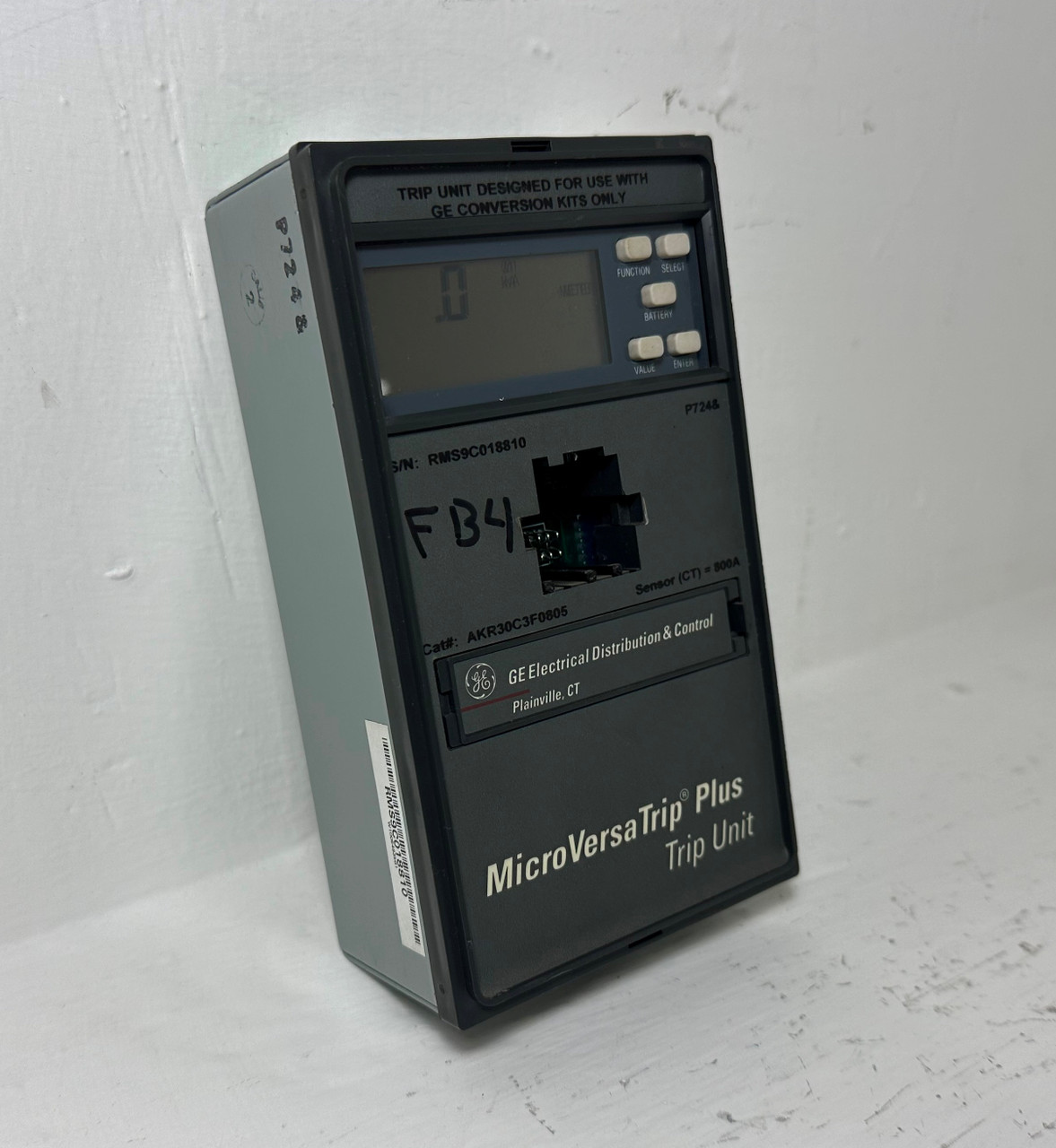 GE AKR30C3F0805 800A MicroVersaTrip Plus Trip Unit LSIG General Electric (EM5077-1)