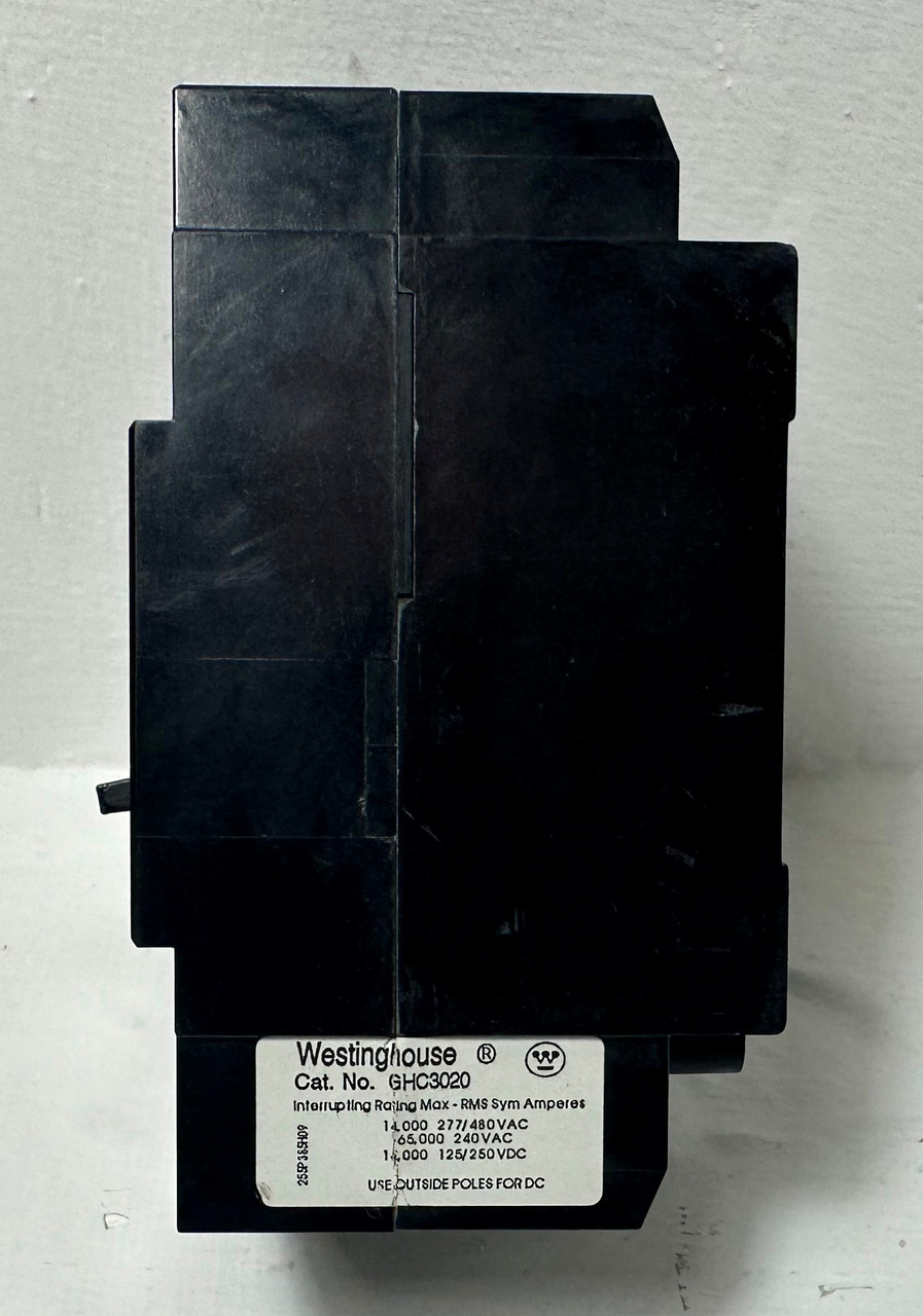 CH Westinghouse GHC3020 20A Circuit Breaker 480 VAC 3 Pole 20 Amp (EM5084-2)