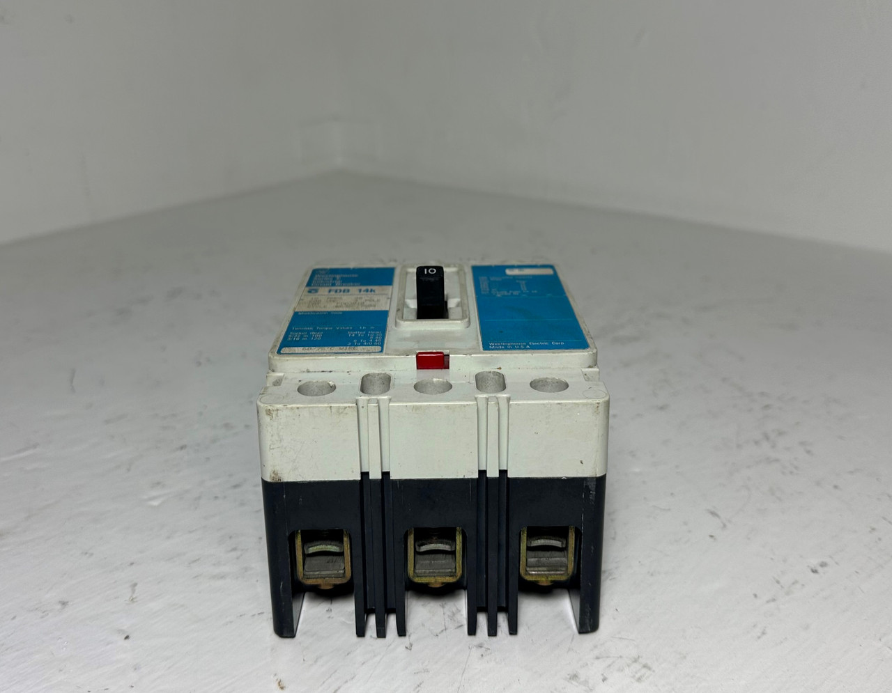 Westinghouse FDB3010 10A Circuit Breaker Matte Blue 480/600V 3P FDB3010L 10 Amp (EM5089-1)