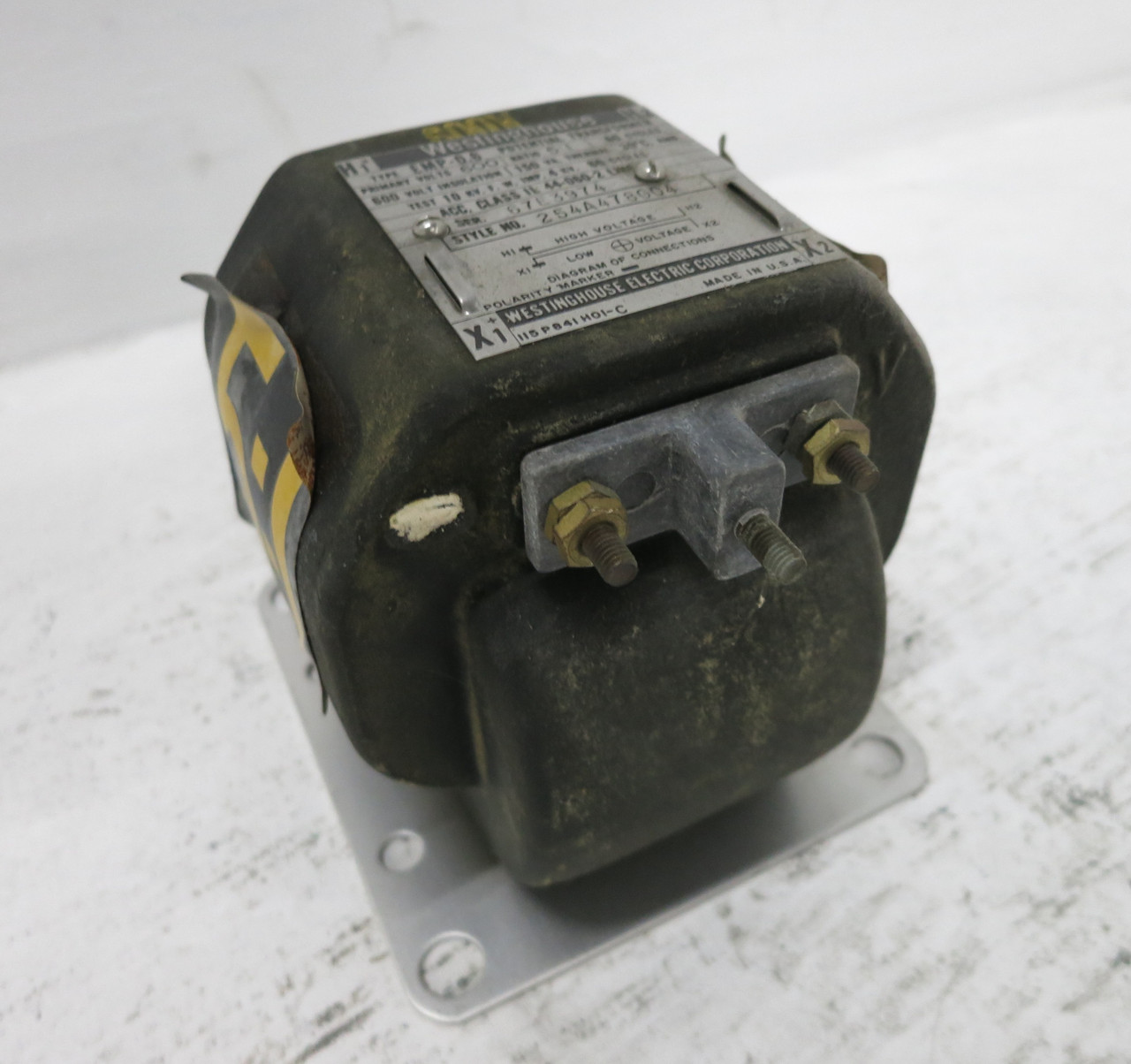 Westinghouse 254A478G04 Type EMP-0.6 Potential Transformer Ratio 5:1 600V CT PT (DW6268-2)
