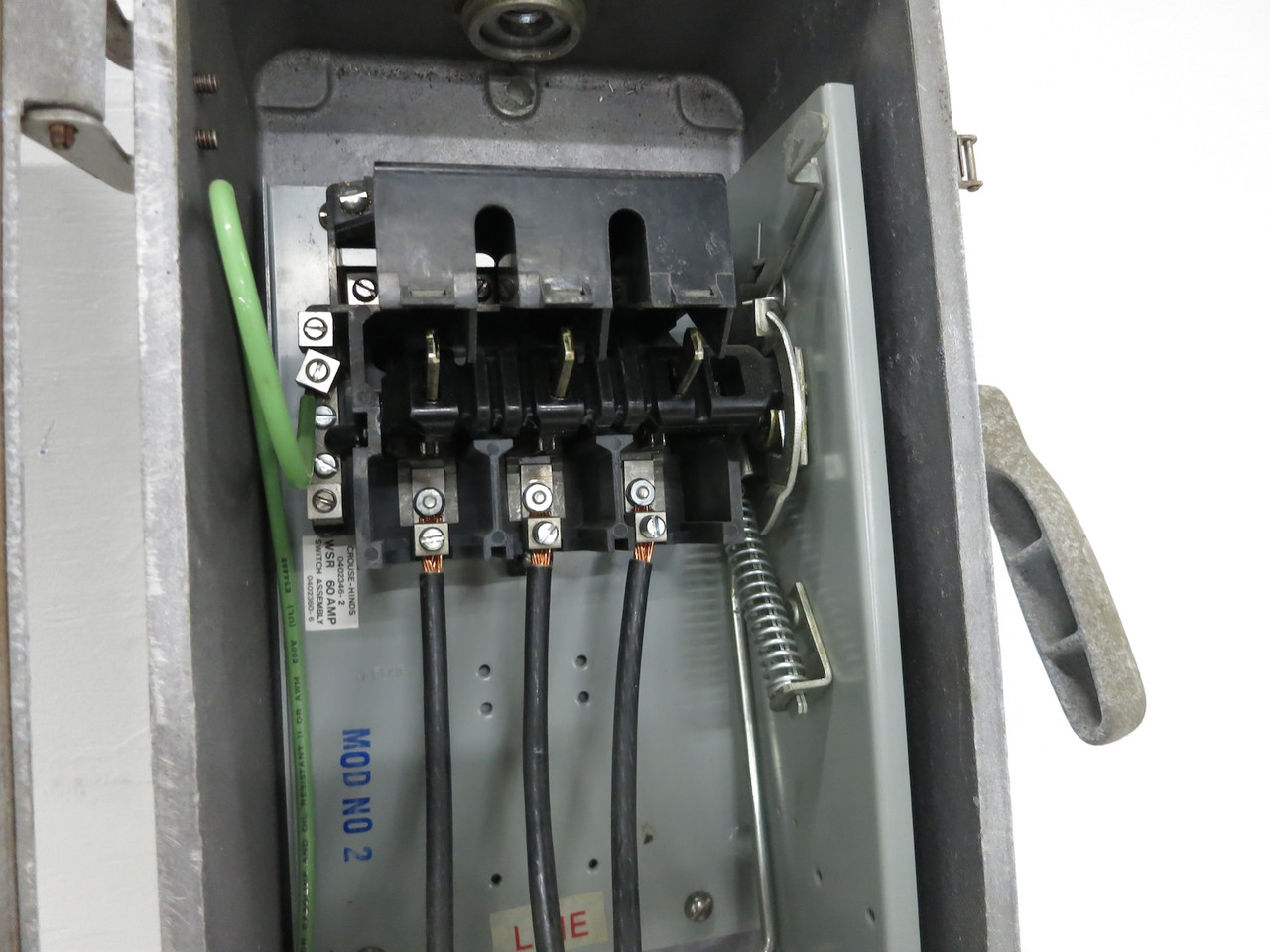 Crouse-Hinds WSR63542 60A 600V Arktite Non-Fusible Disconnect Switch 60 Amp 3R (DW6283-2)