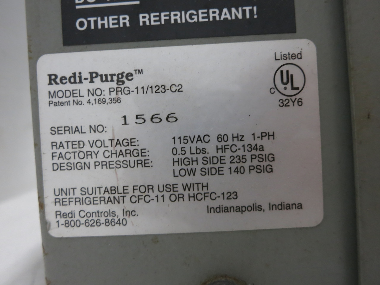 Redi Controls Redi-Purge PRG-11/123-C2 Control Panel GPMC Board Chiller (DW6288-1)