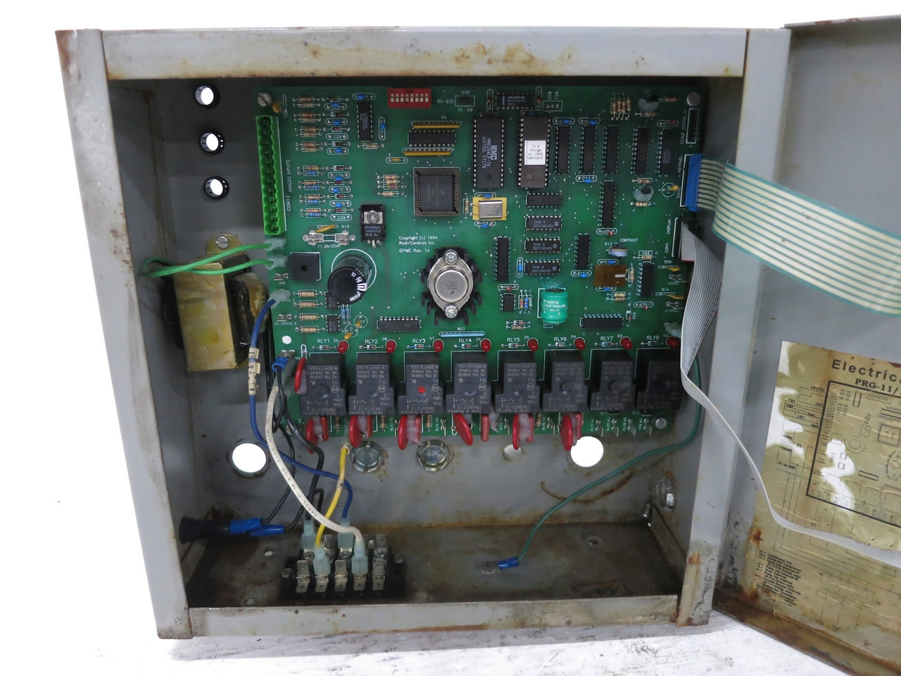 Redi Controls Redi-Purge PRG-11/123-C2 Control Panel GPMC Board Chiller (DW6288-1)