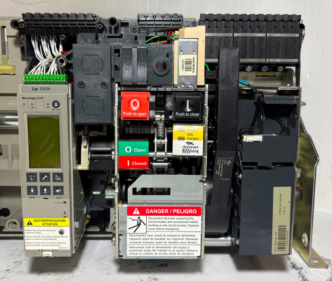 Square D NW40H2 4000A MasterPact EO Breaker 2x Shunt 5.0P Trip LSI 4000 Amp flaw (EM5112-2)