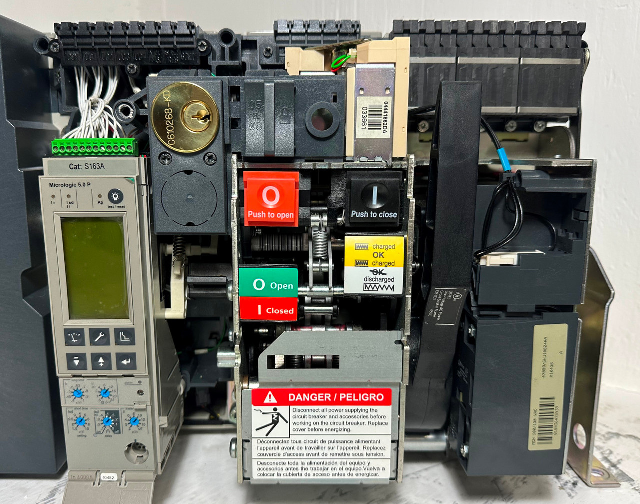Square D NW40H2 4000A MasterPact EO Breaker w Shunt & UVR 5.0P Trip LSI 4000 Amp (EM5114-1)