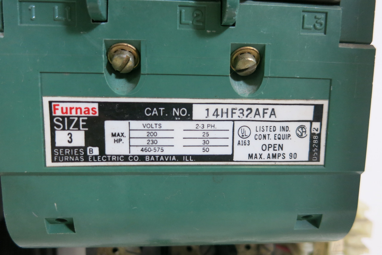 Siemens Tiastar Furnas System 89 Size 3 Starter 100A Fused 24" MCC Bucket (BJ0824-1)