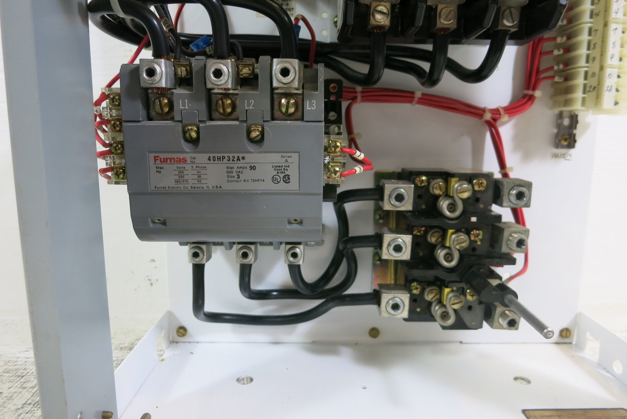 Siemens Tiastar Size 3 Starter 60A Fused 24" MCC Bucket Furnas System 89 60 Amp (BJ0823-1)