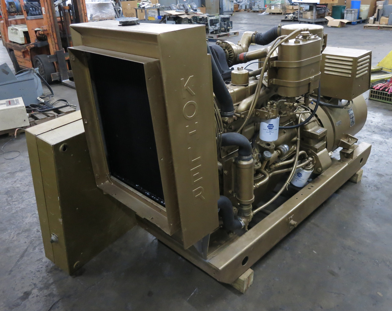 Kohler 60 kW Diesel Generator Set 60R071 3PH 277/480V Genset w Transfer Switch (DW6326-1)