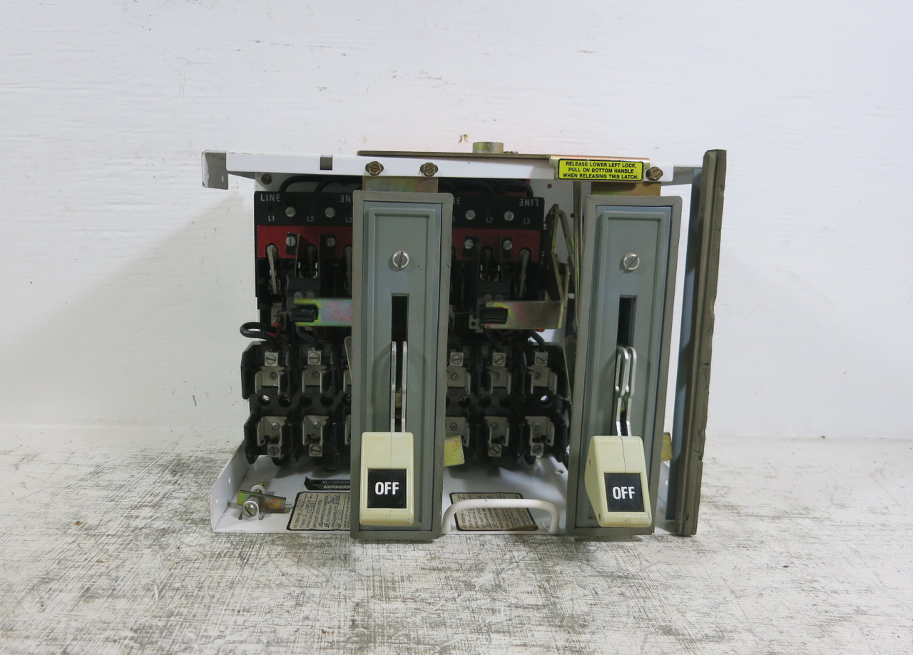 Siemens Tiastar Furrnas System 89 60A Fused Dual Feeder 12" MCC Bucket 60 Amp (BJ0831-1)