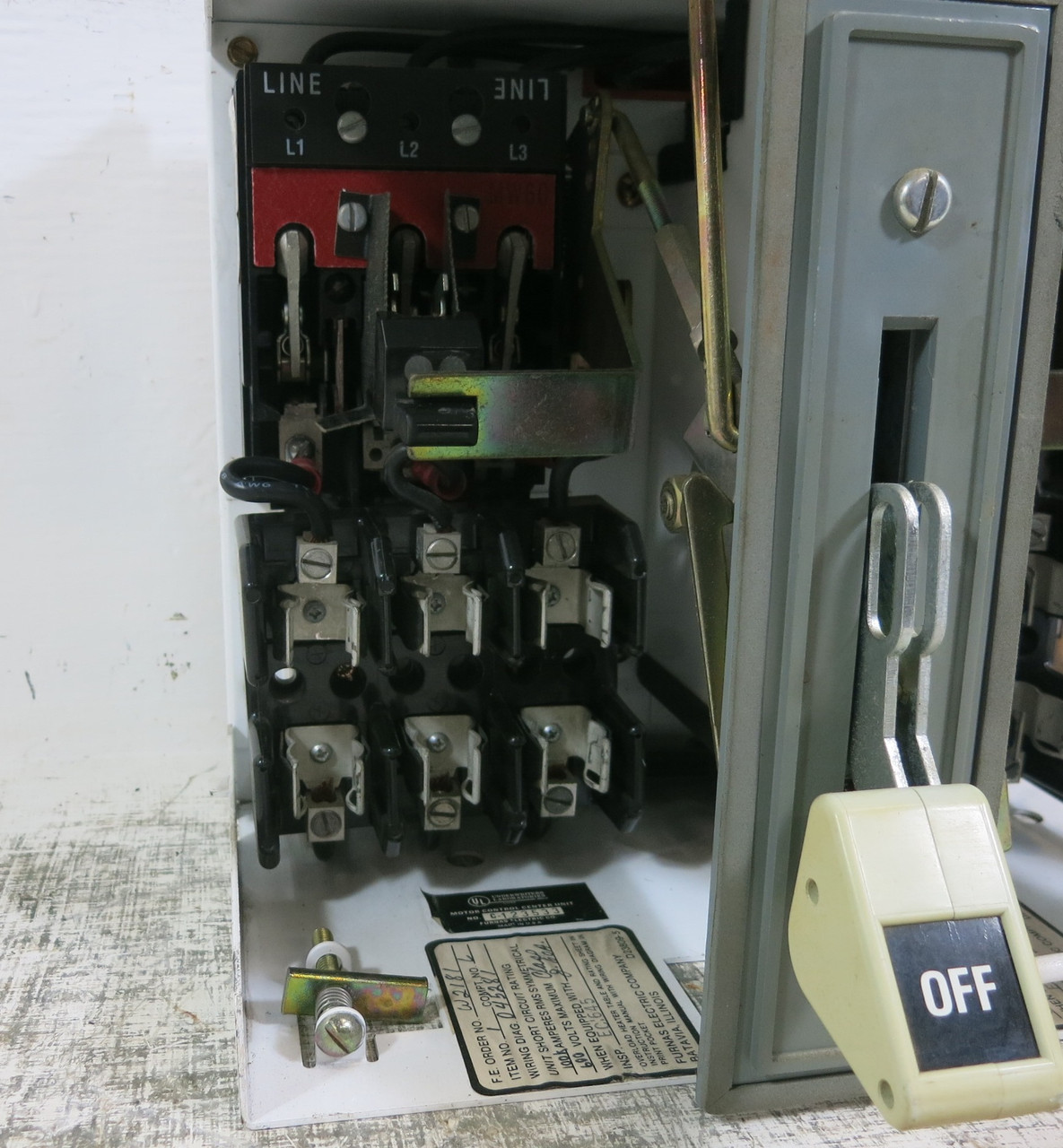 Siemens Tiastar Furrnas System 89 60A Fused Dual Feeder 12" MCC Bucket 60 Amp (BJ0831-1)