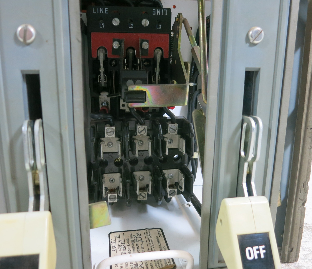 Siemens Tiastar Furrnas System 89 60A Fused Dual Feeder 12" MCC Bucket 60 Amp (BJ0831-1)