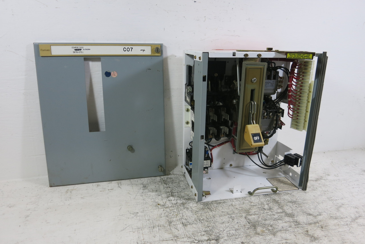 Siemens Tiastar Furnas System 89 30 Amp Size 1 Rev. Starter Fused 18" MCC Bucket (BJ0835-3)